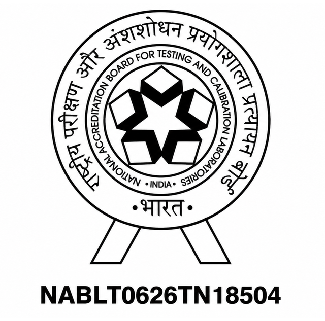 NABL Accredited Testing Laboratory — TC-NABLT0626TN18504
