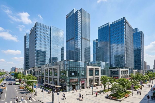 Modern commercial office building